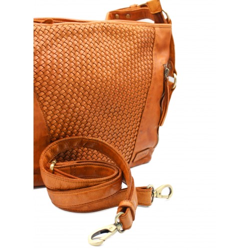 Sac en cuir tressé 38x26x10 cm