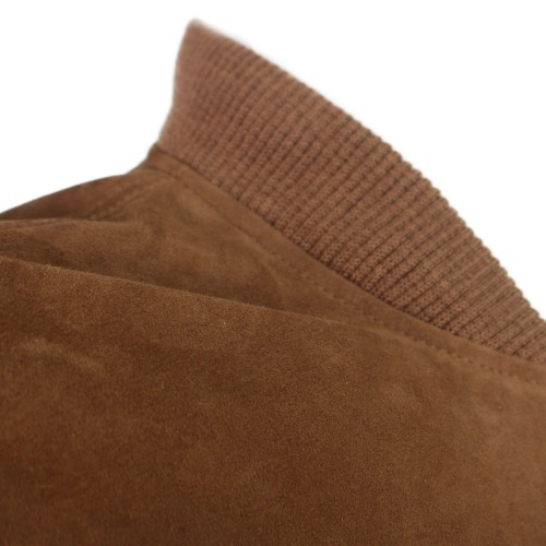 Veste en daim avec poches et col mao SOJUO