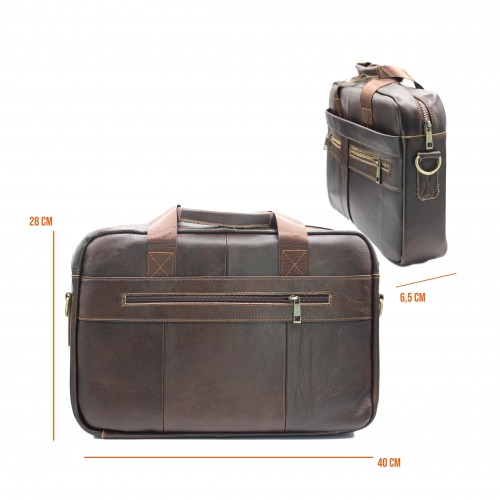 Porte-documents en cuir modèle GOCHE 40x28x6,5 cm