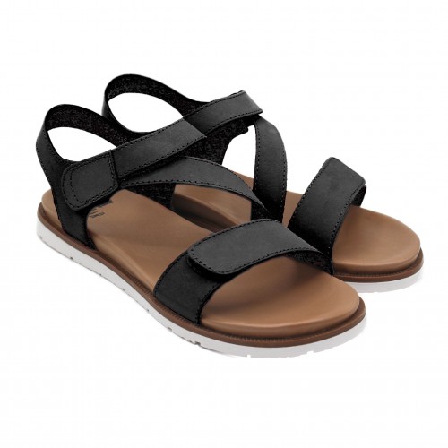 Sandales plates en cuir modèle FAHAR