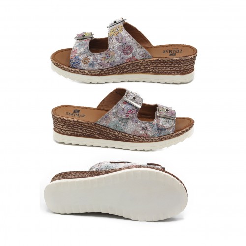 Sandales à boucle en cuir modèle NONE