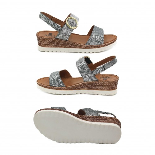 Sandales à boucle en cuir modèle SITEA