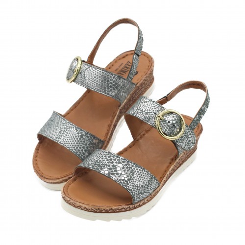 Sandales à boucle en cuir modèle SITEA