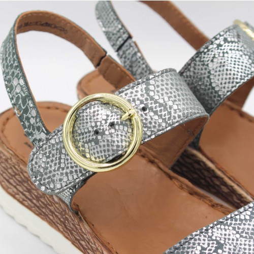 Sandales à boucle en cuir modèle SITEA