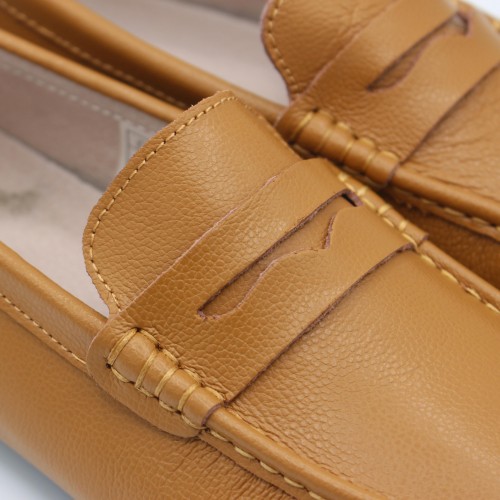 Mocassins en daim naturel avec masque modèle BINNY