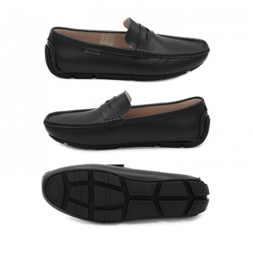 Mocassins en daim naturel avec masque modèle BINNY