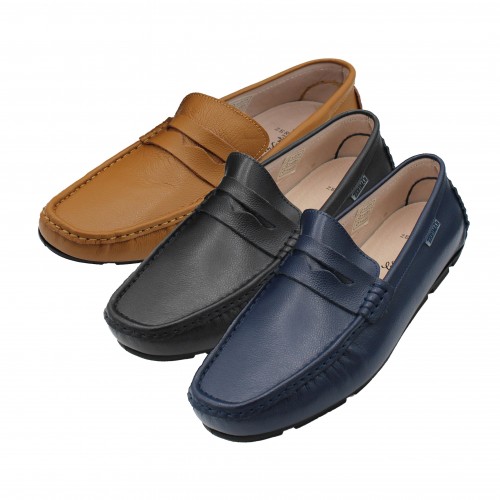 Mocassins en daim naturel avec masque modèle BINNY