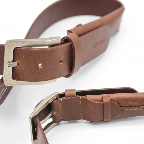 Ceinture en cuir avec poche intérieure modèle PAMAJA
