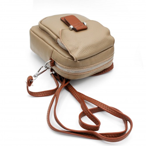 Petit sac bandoulière en cuir 18x12,5x8 cm