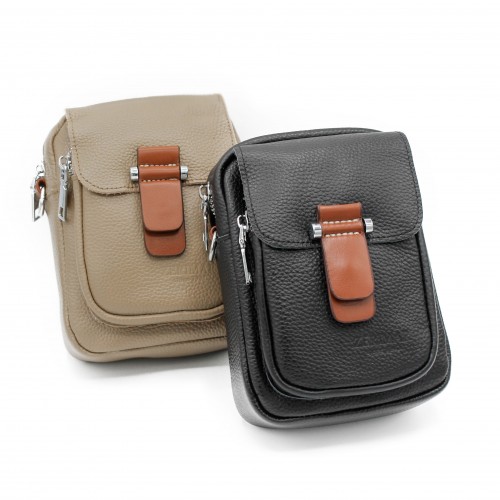 Petit sac bandoulière en cuir 18x12,5x8 cm