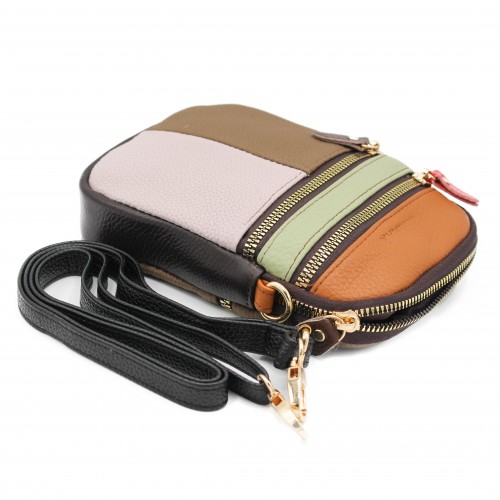 Petit sac bandoulière en cuir 19x13x4 cm