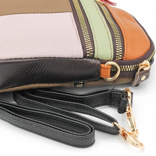 Petit sac bandoulière en cuir 19x13x4 cm