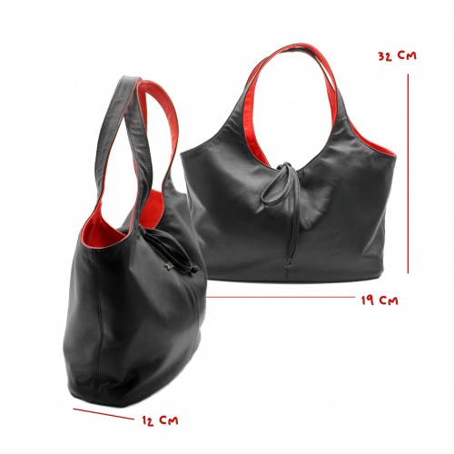 Sac en cuir réversible 32x19x12 cm modèle IMPERIO