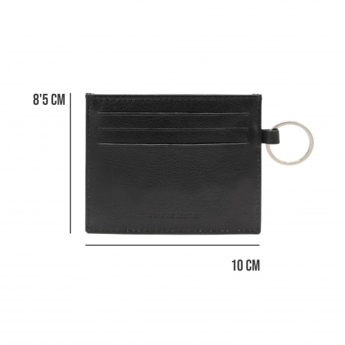 Porte-cartes en cuir avec porte-clés 8,5x10 cm BLUNDY