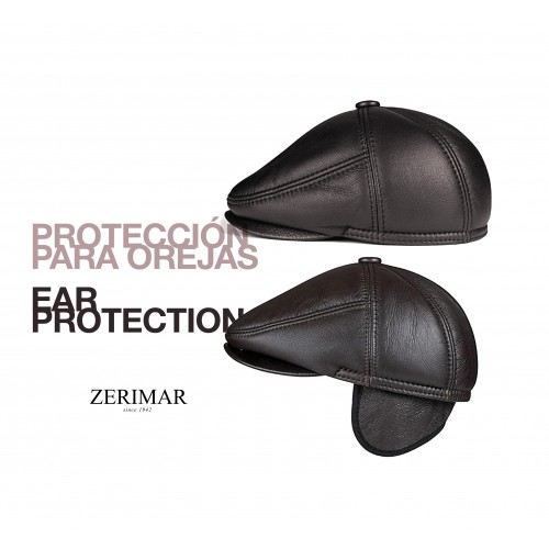 Béret en cuir style peaky blinders, béret gatsby