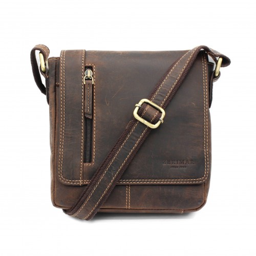 Sac bandoulière en cuir modèle LOSABE 22x20x5 cm