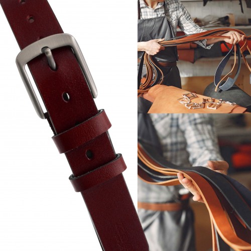 Ceinture en cuir modèle GRIDEO 37 mm