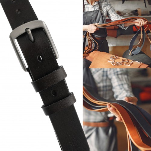 Ceinture en cuir modèle GRIDEO 37 mm