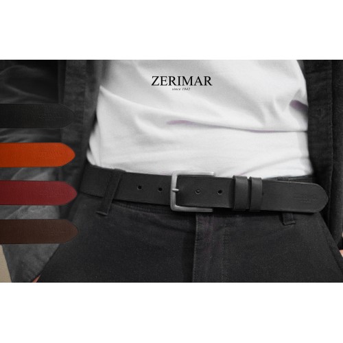 Ceinture en cuir modèle GRIDEO 37 mm