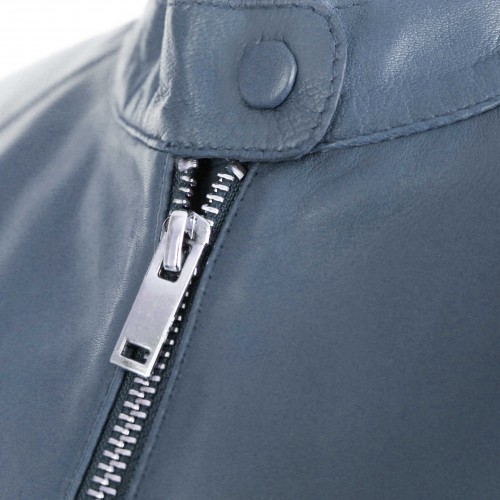 Veste en cuir avec fermeture éclair modèle FAZA