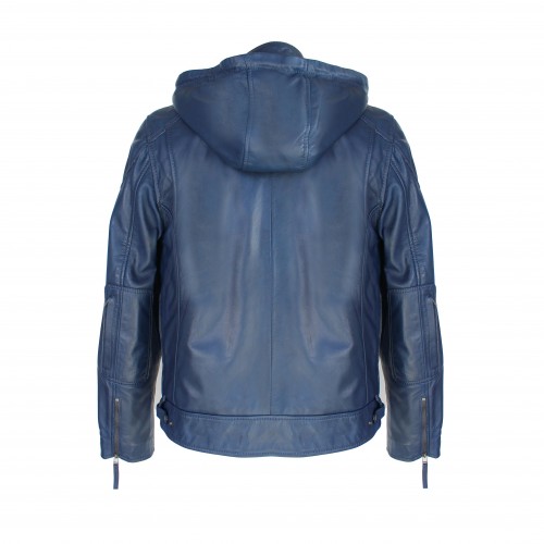 DEIKAO Veste à capuche en fourrure amovible
