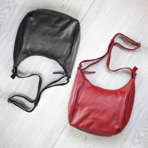 Sac en cuir avec fermeture éclair 22x19x8 cm MINE
