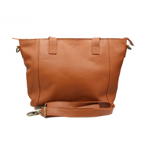 Borsa in pelle con cerniera...