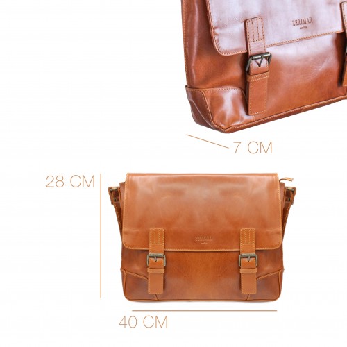 Porte-documents multi-espaces en cuir 28x40x7 cm REDUCTIO