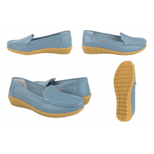 Mocassins en cuir avec semelle intérieure confort PUREZA