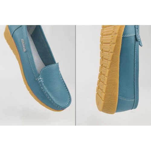 Mocassins en cuir avec semelle intérieure confort PUREZA