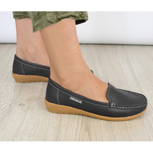 Mocassins en cuir avec semelle intérieure confort PUREZA