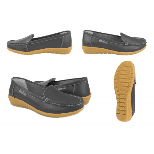 Mocassins en cuir avec semelle intérieure confort PUREZA