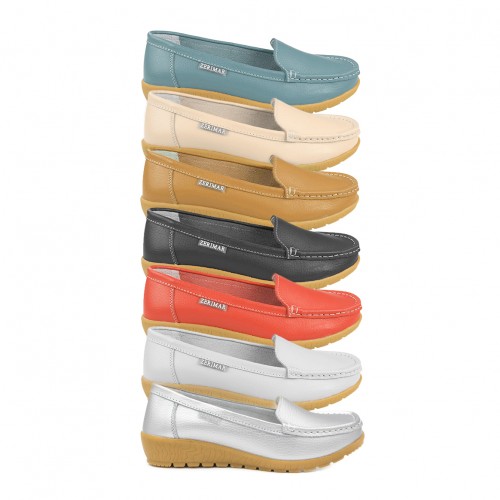 Mocassins en cuir avec semelle intérieure confort PUREZA