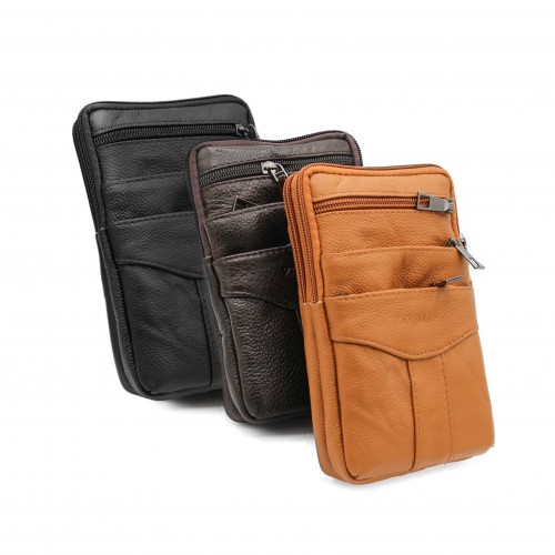 Sac bandoulière en cuir modèle BLOKI 18x12x4 cm