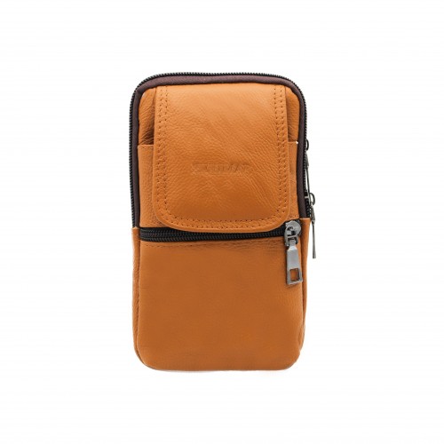 Bolsa de ombro de couro...