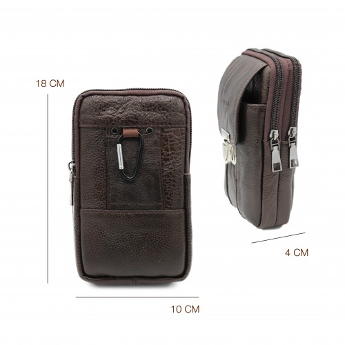 Sac bandoulière en cuir modèle ENCON 18x10x4 cm