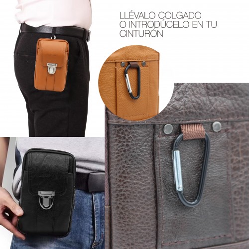Sac bandoulière en cuir modèle ENCON 18x10x4 cm