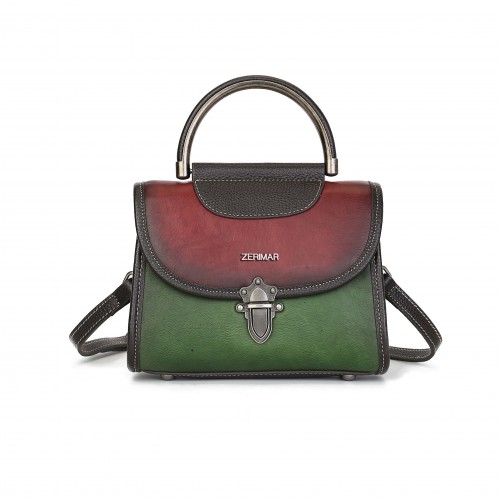 Sac en cuir gravé avec...