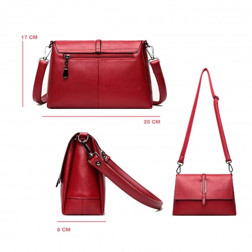 copy of Sac en cuir gravé avec double poignée 25x17x13 cm ABRIL