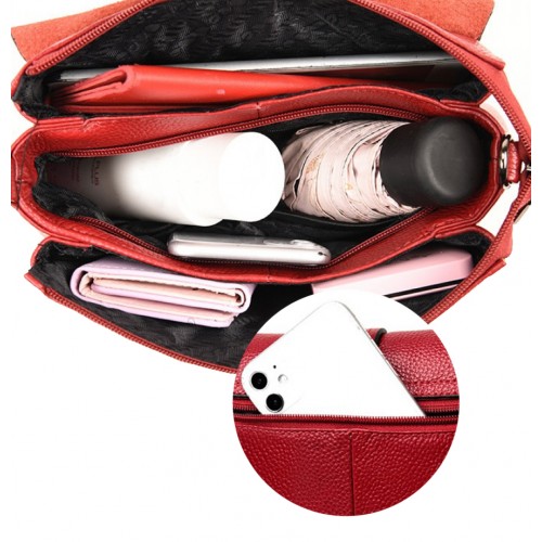 copy of Sac en cuir gravé avec double poignée 25x17x13 cm ABRIL