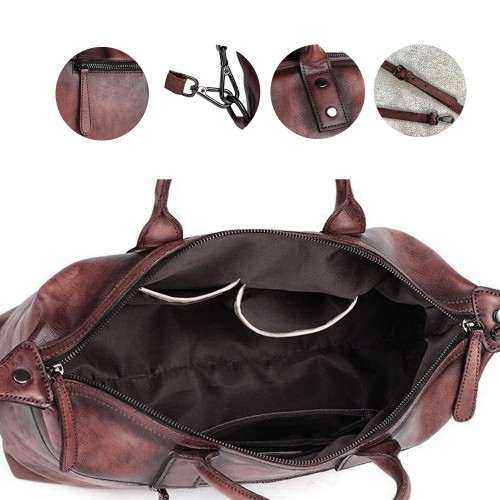 Sac en cuir à double poignée 37x24,5x12 cm JUNE