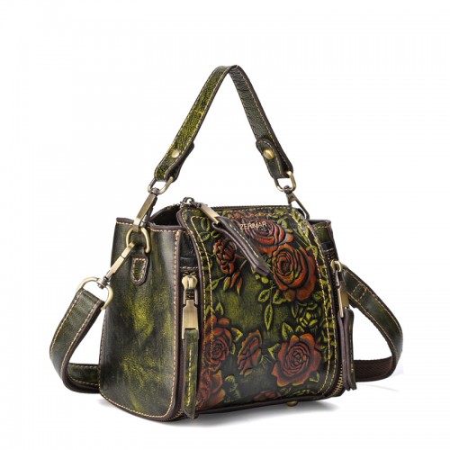 Sac en cuir à double poignée 19,5x17x8 cm ENRO