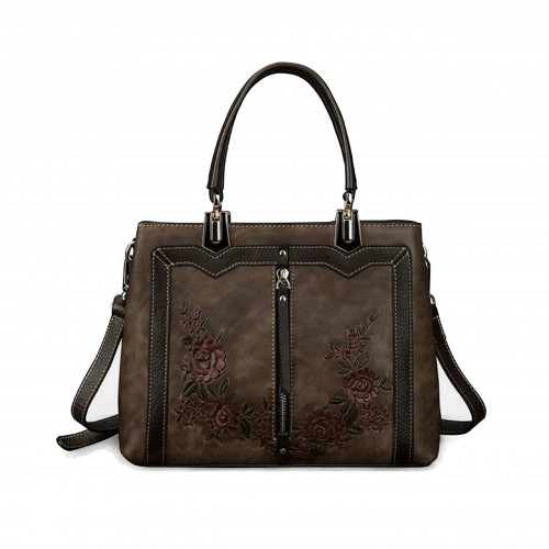 Sac en cuir à double poignée 28x21x11 cm ROSES