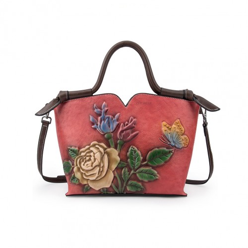 Sac en cuir à double poignée 30x21x12 cm FLORES