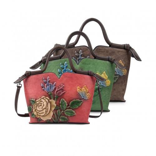 Sac en cuir à double poignée 30x21x12 cm FLORES