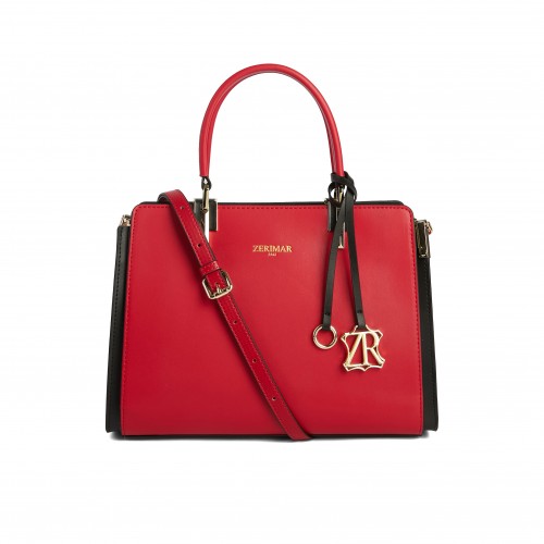 Sac en cuir à double anse 27x20x10 cm CRUDELIA