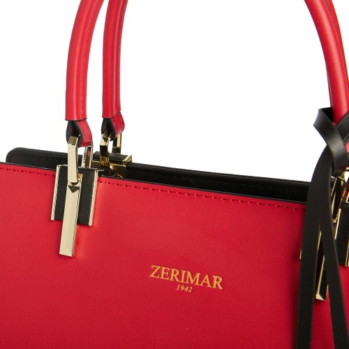 Sac en cuir à double anse 27x20x10 cm CRUDELIA