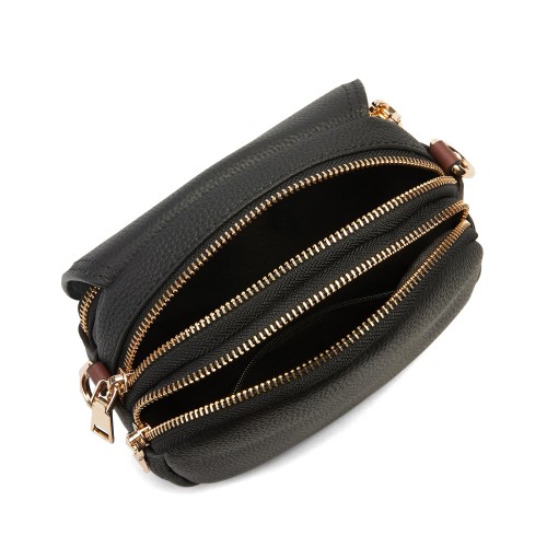 Sac bandoulière en cuir 18x16x8 cm OVALO
