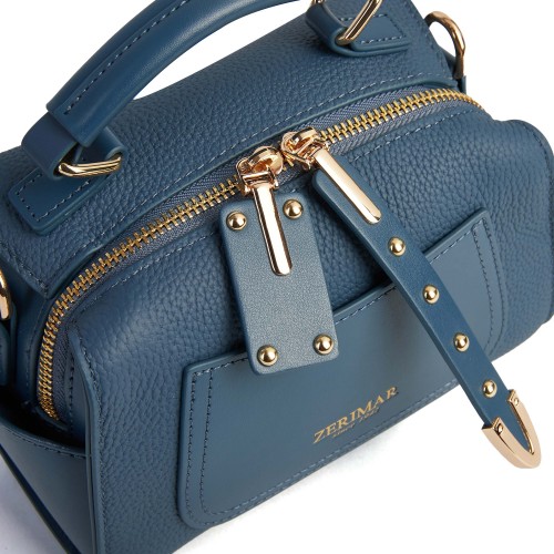 Sac en cuir à double anse 19x14x10 cm GADES