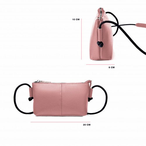 Sac bandoulière en cuir 18x12x5 cm CANASTERO